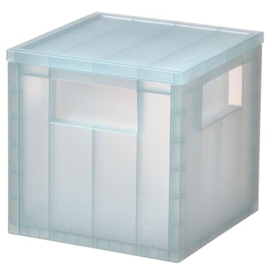 PANSARTAX盒麻省理工学院的毛边,透明graublau x16.5x16.5 16.5厘米