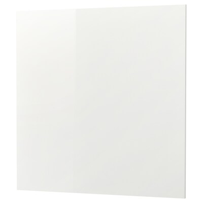 SIBBARP Wandpaneel maßgefertigt, Hochglanz weiß/ Laminat, 1 m²x1.3厘米