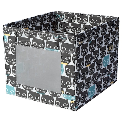UPPRYMD盒子,weiß/施瓦茨gemustert x42x33 38厘米