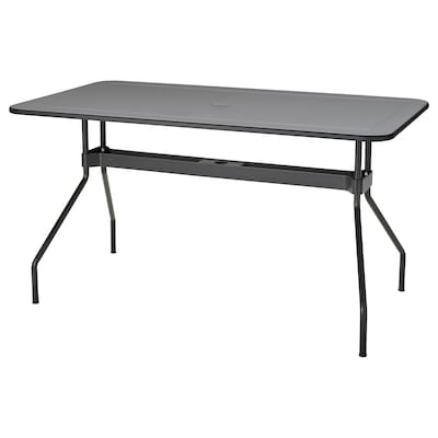 VIHOLMEN Tisch / außen dunkelgrau 135 x74厘米