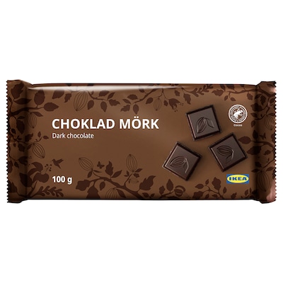 CHOKLAD莫克黑巧克力平板,雨林联盟认证,100克