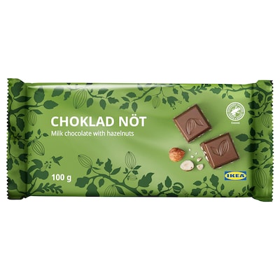 CHOKLAD不是牛奶巧克力平板,榛子雨林联盟认证,100克