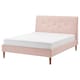 IDANAS软垫床框架,贡纳淡粉色,女王