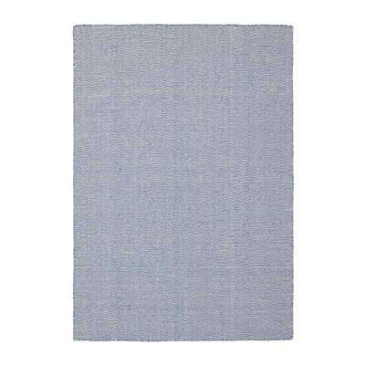 flatwoven LOVRUP地毯,手工制作的蓝色,133 x195厘米