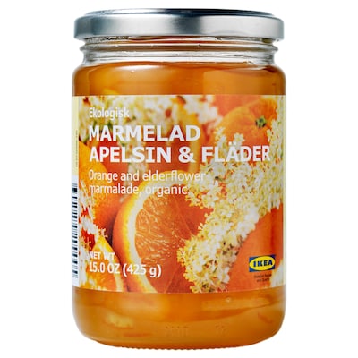 MARMELAD APELSIN &弗拉德橙色和接骨木花果酱,有机食品