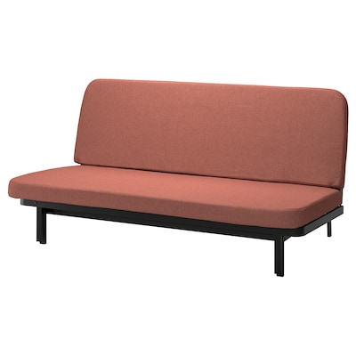 NYHAMN 3三种座位床,泡沫床垫/ Skartofta红色/棕色