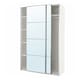 罗马帝国/ AULI衣柜,白色/镜面玻璃150 x66x236厘米