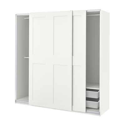罗马帝国/ GRIMO衣柜组合,白色/白色,200 x66x201厘米