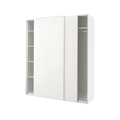 罗马/ HASVIK衣柜,白色/白色,200 x66x236厘米
