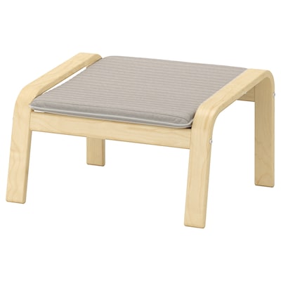POANG脚凳、桦木单板/ Knisa浅米色