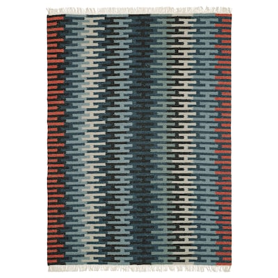 flatwoven RESENSTAD地毯,手工制作的多色,170 x240厘米