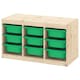TROFAST存储结合盒、光白色彩色松/绿色,93 x44x53厘米