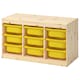 TROFAST存储结合盒、光白色彩色松/黄色,x44x53 93厘米