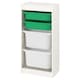 TROFAST存储结合盒、白/绿白色,46 x30x95厘米