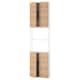ENHET存储组合,白色/橡木的效果,24 x6 3/4x90”