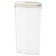 亚博平台信誉怎么样宜家365 +干食品罐盖子,透明,白色,2 qt