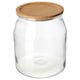 亚博平台信誉怎么样宜家365 +罐盖、玻璃/竹,112盎司