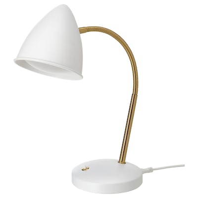 ISNALEN LED工作灯,白色/黄铜的颜色