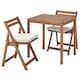 NAMMARO表和2折叠椅,户外,浅棕色染色/ Kuddarna米色