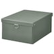 NIMM存储箱盖子,灰绿色,9¾* 13¾x6“
