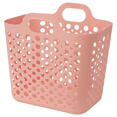 SLIBB灵活的洗衣篮,粉红、6加仑