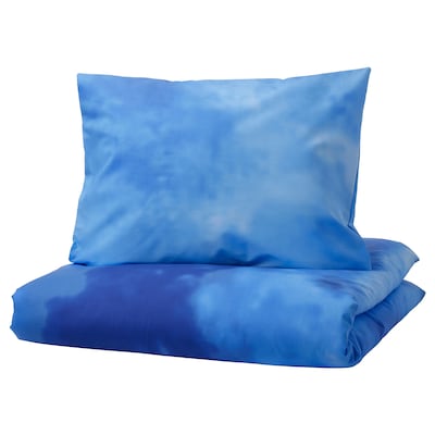 BLAVINGAD Bettwasche-Set、2-teilig Ozeanmuster /蓝色150 x200/50x60厘米