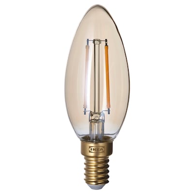210 lm LUNNOM LED-Leuchtmittel E14灯头,dimmbar / kerzenformig Klarglas布劳恩