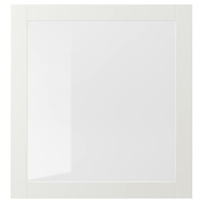 SINDVIK Vitrinentur weiß/ Klarglas 60 x64厘米