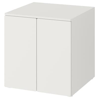 SMASTAD / PLATSA双门衣柜,weißweiß/ 1博登,x57x63 60厘米