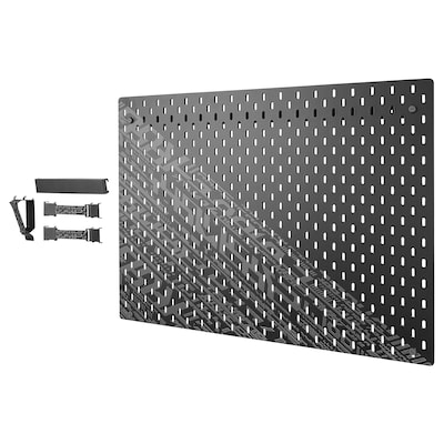 UPPSPEL Lochplatte/Kombination, schwarz, 76x56 cm