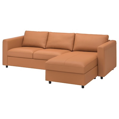 VIMLE 3 er-sofa,麻省理工学院Recamiere /葛南Bomstad goldbraun