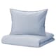 BERGPALM被套和枕套,蓝色/条纹240 x220/50x60厘米