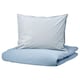 2 BLAVINDA被套和枕套,淡蓝色,240 x220/50x60厘米