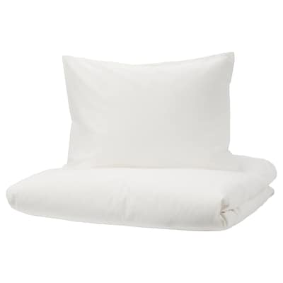 2 FARGMARA被套和枕套,白色,240 x220/50x60厘米