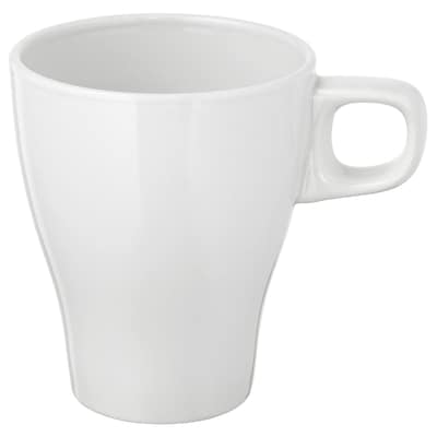 FARGRIK杯子,陶瓷白,25 cl