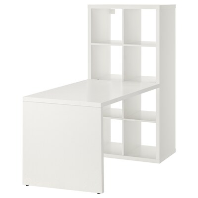 KALLAX书桌组合,白色,77 x154x147厘米