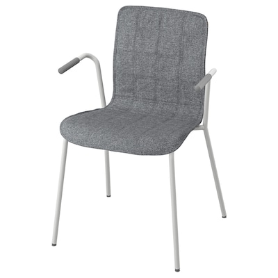 LAKTARE会议椅、中灰色/白色