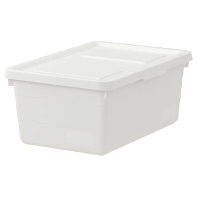 SOCKERBIT盒子,盖子,白色,x25x15 38厘米