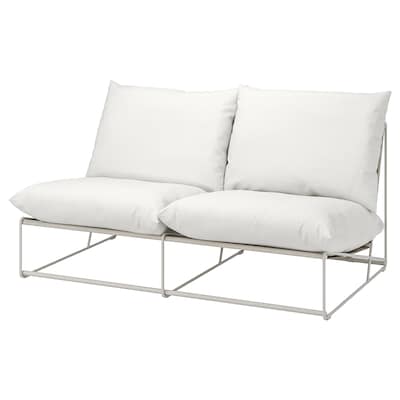 HAVSTEN 2 er-sofa drinnen / draußen ohne Armlehnen /米色,x94x90 164厘米