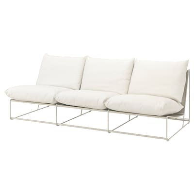 HAVSTEN 3 er-sofa drinnen / draußen ohne Armlehnen /米色,x94x90 245厘米