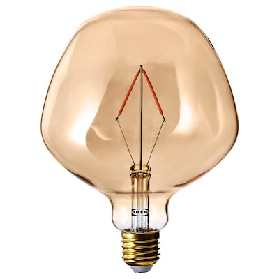 MOLNART LED-Leuchtmittel E27 120 lm, Glockenform Klarglas布劳恩,132毫米