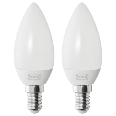250 lm SOLHETTA LED-Leuchtmittel E14灯头,kerzenformig / opalweiß