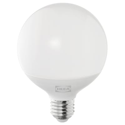 SOLHETTA LED-Leuchtmittel E27 1055 lm, dimmbar / rund opalweiß,95毫米