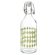 地中海KORKEN Flaske道具,klart格拉斯/ mønstret lysegul, 0.5 l