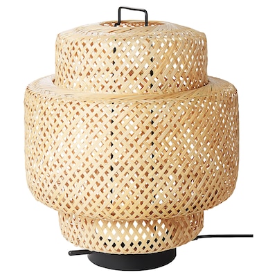 SINNERLIG LED-bordlampe bambus / handlavet菅直人dæmpes