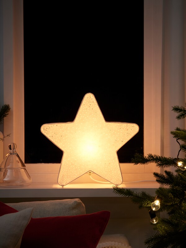 点亮明星在一个窗口可以看到圣诞树在前台。
