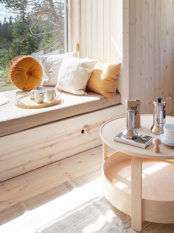BORGEBY咖啡桌、桦木单板
