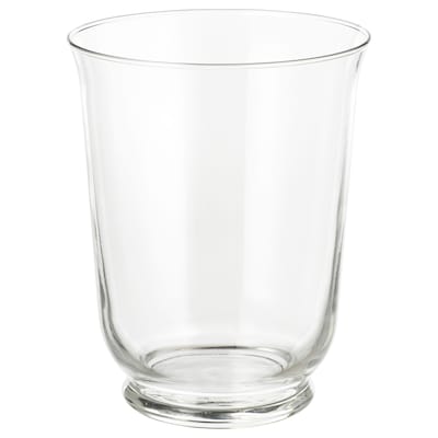 盛况花瓶/灯,透明玻璃,18厘米