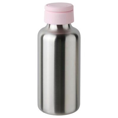 ENKELSPARIG水壶、不锈钢/亮粉红色,0.5 l