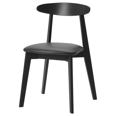 HANSOLA椅子,竹子黑色/ Kimstad黑色